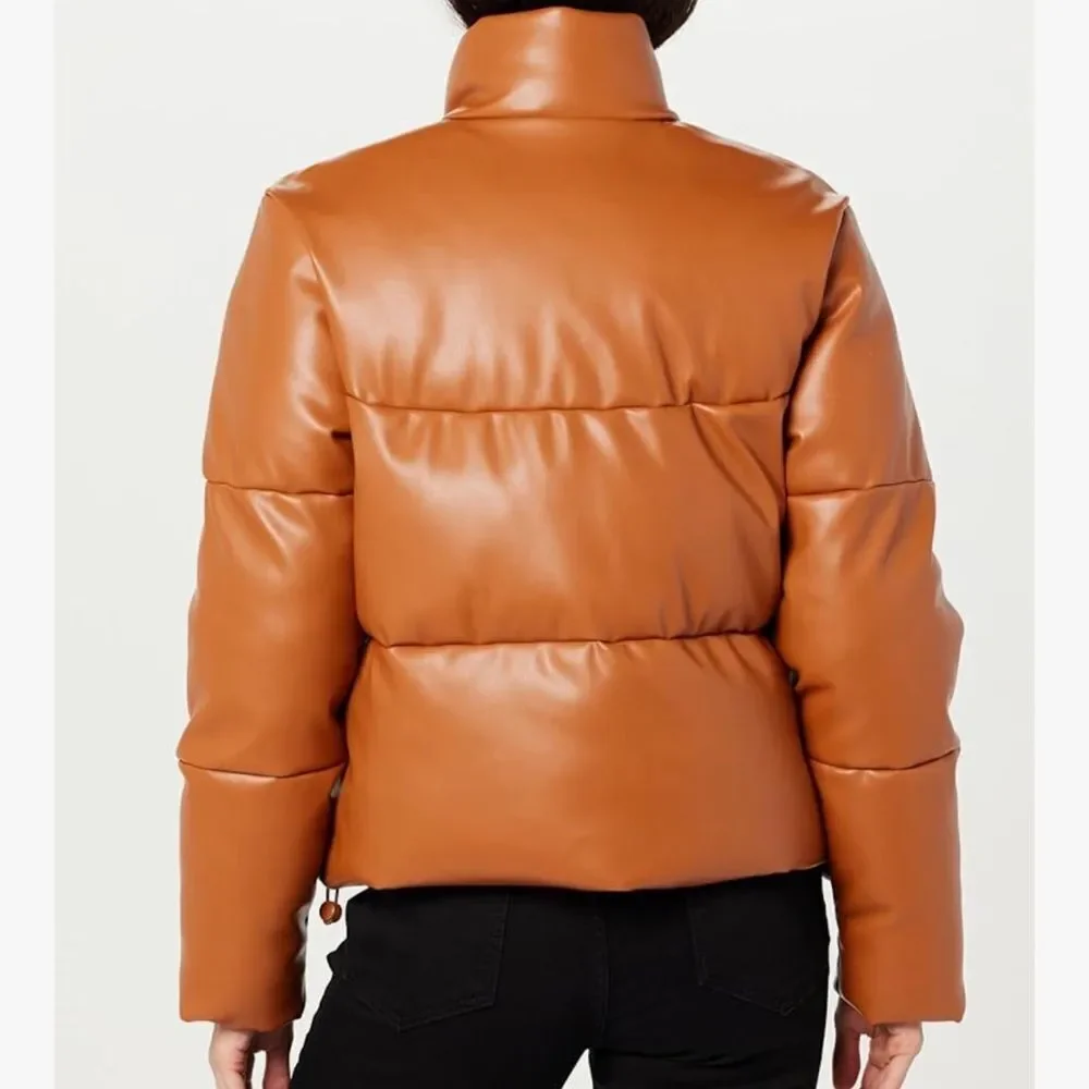 The Drop The Drop Women's Priscilla Vegan Leather Puffer NWT